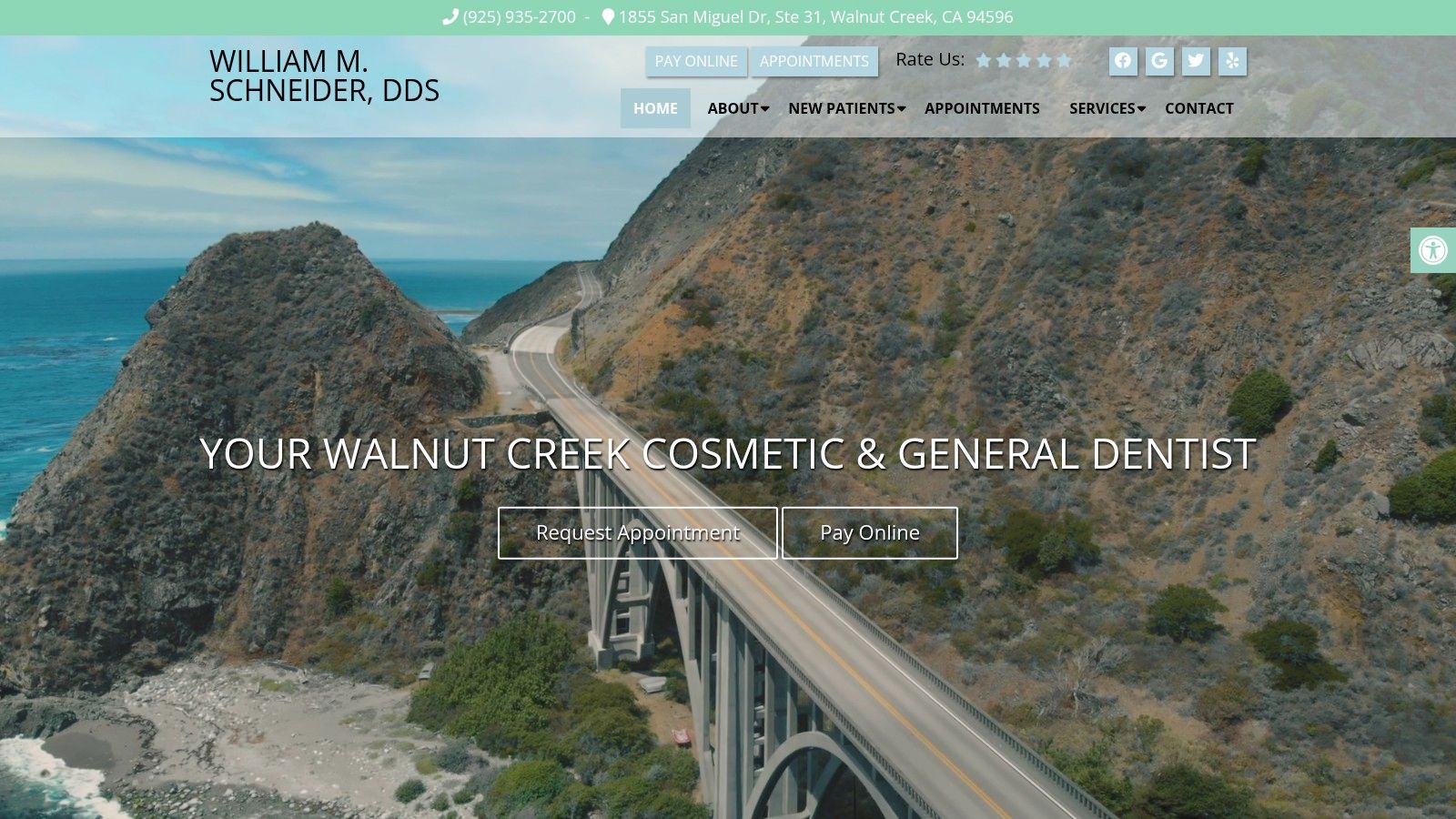 Screenshot from https://www.wcfamilydentist.com